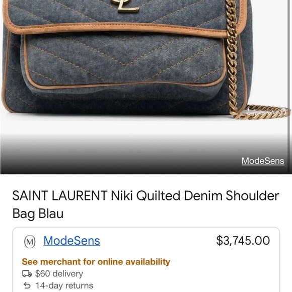 Yves Saint Laurent Niki Bag. - Picture 3 of 9